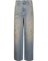 Golden Goose - High-Waist Wide-Leg Five-Pocket Jeans - Lyst