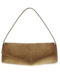 Jil Sander - Kante Suede Shoulder Bag - Lyst