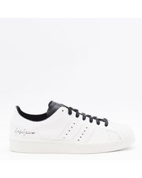 Y-3 - Leathe Superstar Sneakers - Lyst