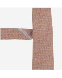 Ferragamo - Silk Tie With Pattern, Ties & Bow - Lyst