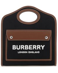 Burberry - Logo Pocket Tote - Lyst
