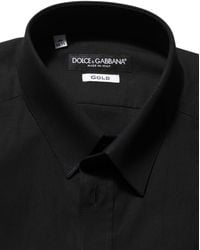 Dolce & Gabbana - Cotton Stretch Fit Dress Shirt Elastane - Lyst