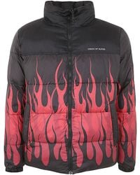 Vision Of Super - Puffy Jacket With Flames - Lyst