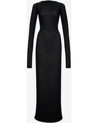 Rhude - Sheer Knit Jersey Dress - Lyst
