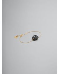 Marni - Chain Bracelet With Stone Bijoux - Lyst