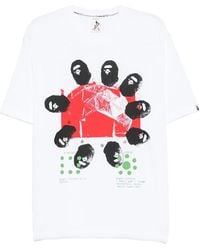 A Bathing Ape - T-Shirt With Graphic Print - Lyst