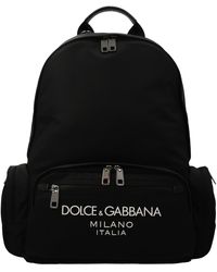 Dolce & Gabbana - Logo Nylon Backpack - Lyst