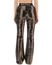 Palm Angels - Flare Fit Pants Polyester Trousers - Lyst