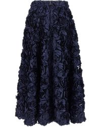 ROTATE BIRGER CHRISTENSEN Sun Maxi Skirt in Yellow | Lyst