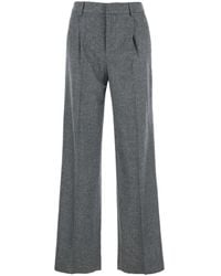 PT Torino - Lola Pants With High Waist And Pleated Details - Lyst