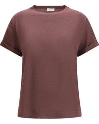 Brunello Cucinelli - Cashmere Glitter T-Shirt - Lyst