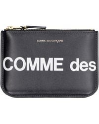 Comme des Garçons - Leather Pouch With Logo Detail, Cow Hide Wallets & Cardholders - Lyst
