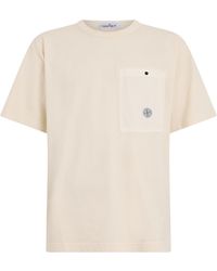 Stone Island - Pocket T-Shirt Cotton T-Shirts - Lyst