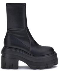 Casadei - Faux Leather Ankle Boots - Lyst