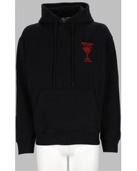 MSGM - Logo Sweatshirt Cotton Sweater - Lyst
