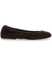 Tory Burch - Ballerinas With Logo Plaque On The Front - Lyst