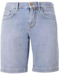 Homme Vêtements Shorts Bermudas Short en jean à patch logo Jean Jacob Cohen pour homme en coloris Bleu 
