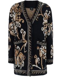 Etro - Cardigan V-Neck Wool Tops - Lyst
