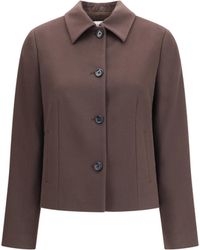 Lardini - Virgin Wool Jacket Fleece Ovis Aries - Lyst