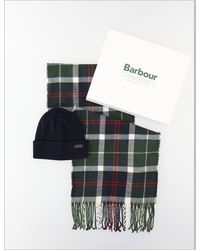 Barbour - Swinton Beanie And Galingale Scarf Set Acrylic - Lyst