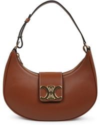 Celine - Shoulder Bag Ava Triomphe Medium Leather Calfskin - Lyst