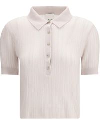 Allude - Polo-Neck Short-Sleeve Sweater Kashmir/Capra Hircus - Lyst
