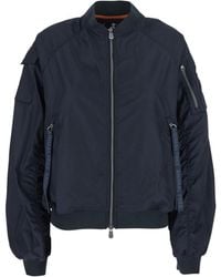 Save The Duck - Lil- Bomber Jacket With Front Pockets And Logo Patch Applied On The Sleeve - Lyst