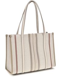Chloé - Chloé Woody Loop Canvas Tote Bag - Lyst