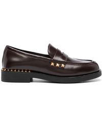 Ash - Whisper Studded Leather Loafers - Lyst