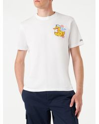 Mc2 Saint Barth - T-Shirt With Crypto Duck Print Crypto Puppets Special Edition - Lyst