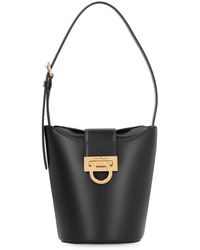 Ferragamo - Trifolio Small Leather Shoulder Bag - Lyst