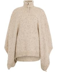 Fabiana Filippi - Oversized Sweater With High Collar - Lyst