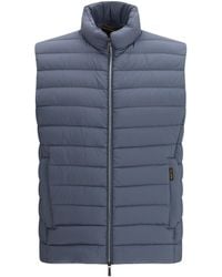Moorer - Calaf-S3 Quilted Gilet With Boudin Padding Nylon; Polyurethane Down Jackets - Lyst