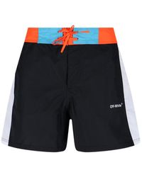 Off-White c/o Virgil Abloh - Logo Swim Shorts - Lyst