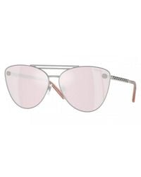 Versace - Sunglasses Cat Eye Full Rim, Frame And Mirror Lens Ve226715141U - Lyst