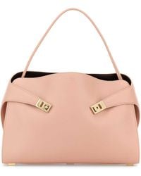 Ferragamo - Salvatore Leather Large Hug Soft Shoulder Bag - Lyst