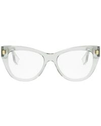 Fendi - Cat-Eye Frame Glasses - Lyst