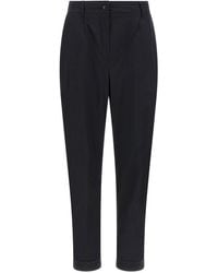 Kiton - Stretch Cotton Poplin Trousers - Lyst