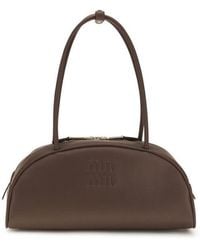 Miu Miu - Calf Leather Bos Taurus Shoulder Bag - Lyst