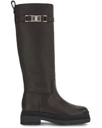 Ferragamo - Vara-Chain Detail Boots - Lyst