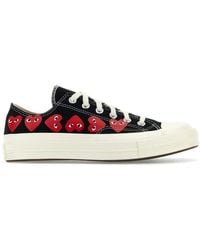 COMME DES GARÇONS PLAY - Canvas Comme Des Garçons X Converse Sneakers - Lyst