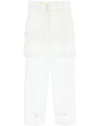 Sacai - Monogram Lace Cargo Pants - Lyst