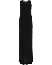Saint Laurent - Viscose Long Dress - Lyst