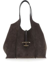 Tod's - Shoulder Bag Suede Calf Leather - Lyst