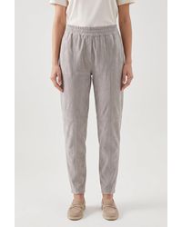 Brunello Cucinelli - Light Suede Trousers - Lyst