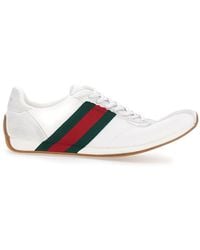 Gucci - Sneakers Tempo Leather And Fabric Trainers - Lyst