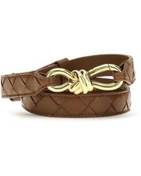 Bottega Veneta - Belt Andiamo Lamb Leather - Lyst