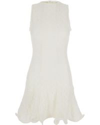 MSGM - Dress With Peplum Design - Lyst