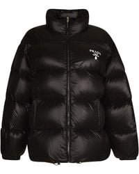 Prada - Quilted Re-Nylon Padded Jacket - Lyst