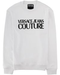 Versace Jeans Couture - Sweatshirt With Logo Cotton Sweatshirts - Lyst